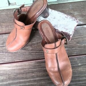 Born Brown Leather Boho Festival Mules